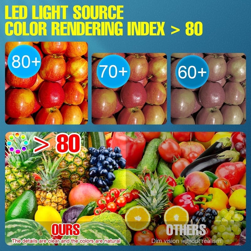DuuToo 1000W Equivalent LED Corn Bulbs 13420Lumen 6000K Daylight White Lamp E26/E39 Medium Mogul Base 100W Large Area Lights 100-277V Commercial Industrial Lighting Garage Workshop Warehouse High Bay Fixture - Image 5